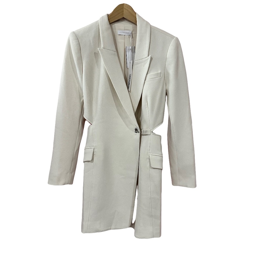 Jonathan Simkhai Jada Cut-Out Mini Blazer Dress- Sz 4 - Picture 2 of 15